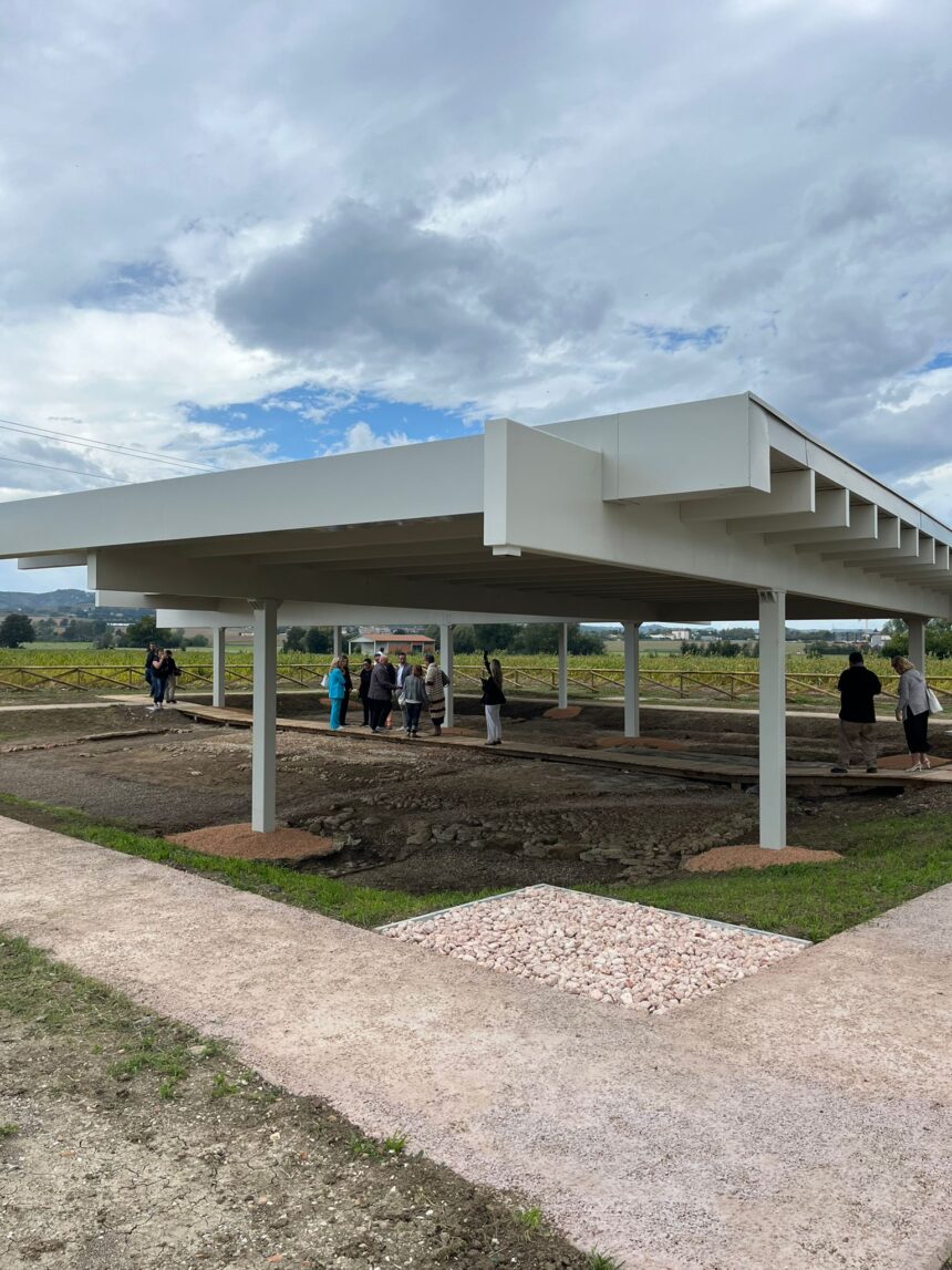 Area archeologica di Claterna. Inaugurazione della nuova copertura della Domus dei Mosaici