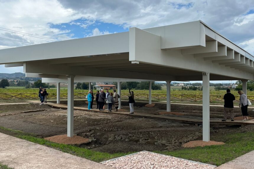 Area archeologica di Claterna. Inaugurazione della nuova copertura della Domus dei Mosaici